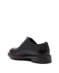 Chaussures derby en cuir épaisses noires Bally