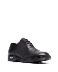 Chaussures derby en cuir épaisses noires Cult