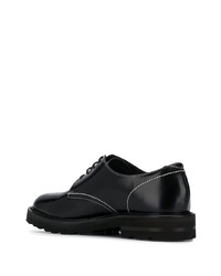 Chaussures derby en cuir épaisses noires Low Brand