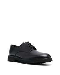 Chaussures derby en cuir épaisses noires Baldinini