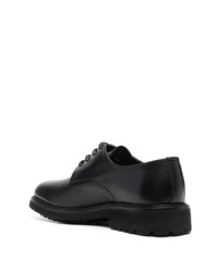 Chaussures derby en cuir épaisses noires Baldinini