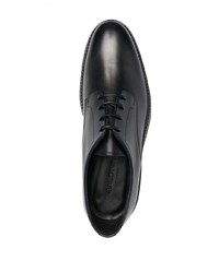 Chaussures derby en cuir épaisses noires Baldinini