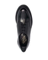 Chaussures derby en cuir épaisses noires Adieu Paris