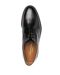 Chaussures derby en cuir épaisses noires Common Projects