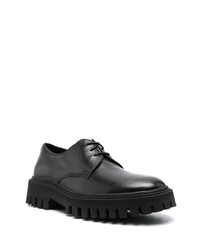 Chaussures derby en cuir épaisses noires IRO