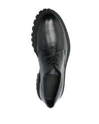 Chaussures derby en cuir épaisses noires IRO