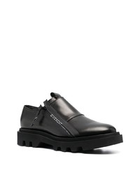 Chaussures derby en cuir épaisses noires Givenchy