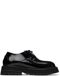 Chaussures derby en cuir épaisses noires Marsèll