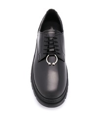 Chaussures derby en cuir épaisses noires Neil Barrett