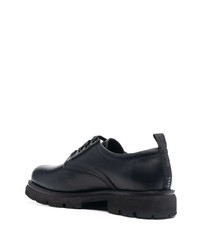 Chaussures derby en cuir épaisses noires Baldinini