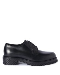 Chaussures derby en cuir épaisses noires Off-White