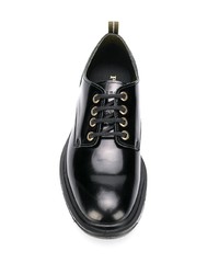 Chaussures derby en cuir épaisses noires Pezzol 1951