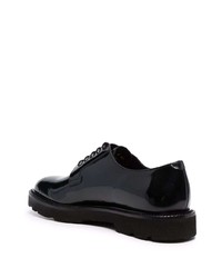 Chaussures derby en cuir épaisses noires Paul Smith