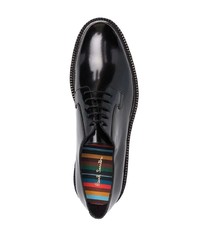 Chaussures derby en cuir épaisses noires Paul Smith