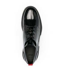 Chaussures derby en cuir épaisses noires 424