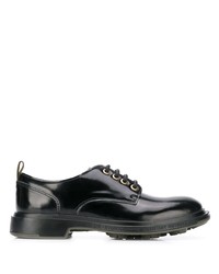 Chaussures derby en cuir épaisses noires Pezzol 1951