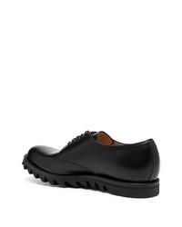 Chaussures derby en cuir épaisses noires UNDERCOVE