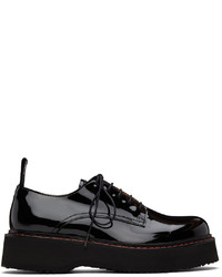 Chaussures derby en cuir épaisses noires R13