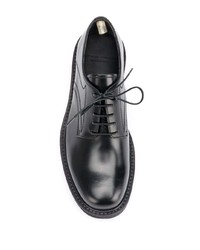 Chaussures derby en cuir épaisses noires Officine Creative