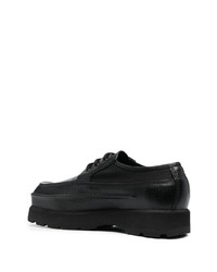 Chaussures derby en cuir épaisses noires Acne Studios