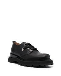 Chaussures derby en cuir épaisses noires Ami Paris