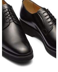 Chaussures derby en cuir épaisses noires Church's