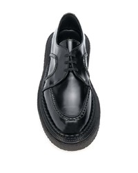 Chaussures derby en cuir épaisses noires Adieu Paris