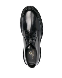 Chaussures derby en cuir épaisses noires Giuliano Galiano