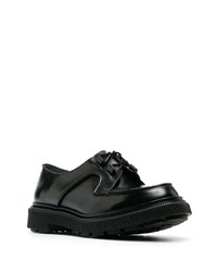 Chaussures derby en cuir épaisses noires Adieu Paris