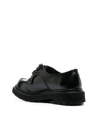 Chaussures derby en cuir épaisses noires Adieu Paris