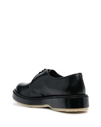 Chaussures derby en cuir épaisses noires Adieu Paris