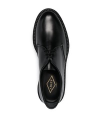 Chaussures derby en cuir épaisses noires Adieu Paris