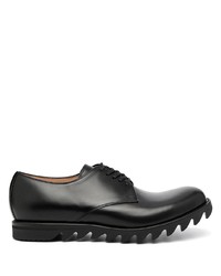 Chaussures derby en cuir épaisses noires UNDERCOVE