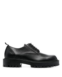 Chaussures derby en cuir épaisses noires Vic Matie