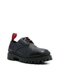 Chaussures derby en cuir épaisses noires Karl Lagerfeld