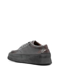 Chaussures derby en cuir gris foncé Marsèll