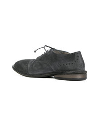 Chaussures derby en cuir gris foncé Marsèll