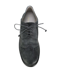 Chaussures derby en cuir gris foncé Marsèll