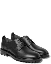 Chaussures derby en cuir gris foncé Lanvin