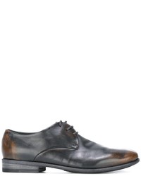 Chaussures derby en cuir gris foncé Marsèll