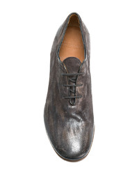 Chaussures derby en cuir gris foncé Premiata