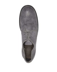 Chaussures derby en cuir grises Guidi