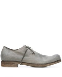 Chaussures derby en cuir grises A Diciannoveventitre