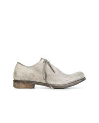 Chaussures derby en cuir grises A Diciannoveventitre