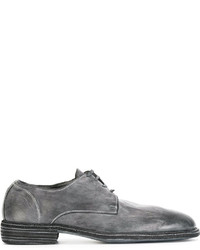 Chaussures derby en cuir grises Guidi