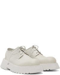 Chaussures derby en cuir grises Marsèll