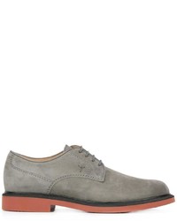 Chaussures derby en cuir grises Tod's