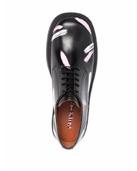 Chaussures derby en cuir imprimées noires CamperLab