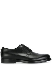Chaussures derby en cuir imprimées noires Valentino Garavani
