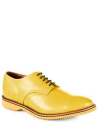 Chaussures derby en cuir jaunes
